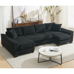 114' Sleeper Sofa,U Shaped Sofa , Pull Out Bed,Convertible Oversize 2